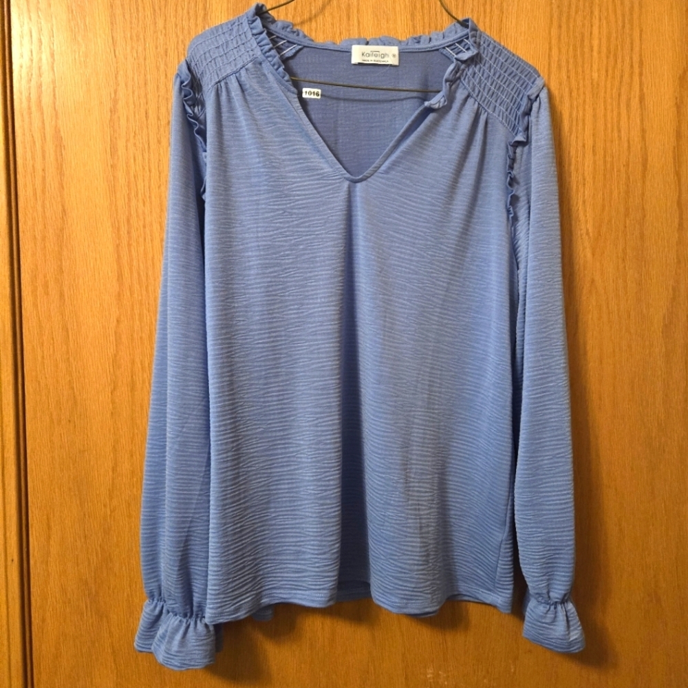NWOT Kaileigh Ruffle Top